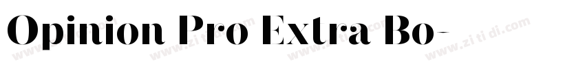 Opinion Pro Extra Bo字体转换